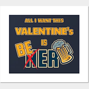 Valentine Beer Posters and Art